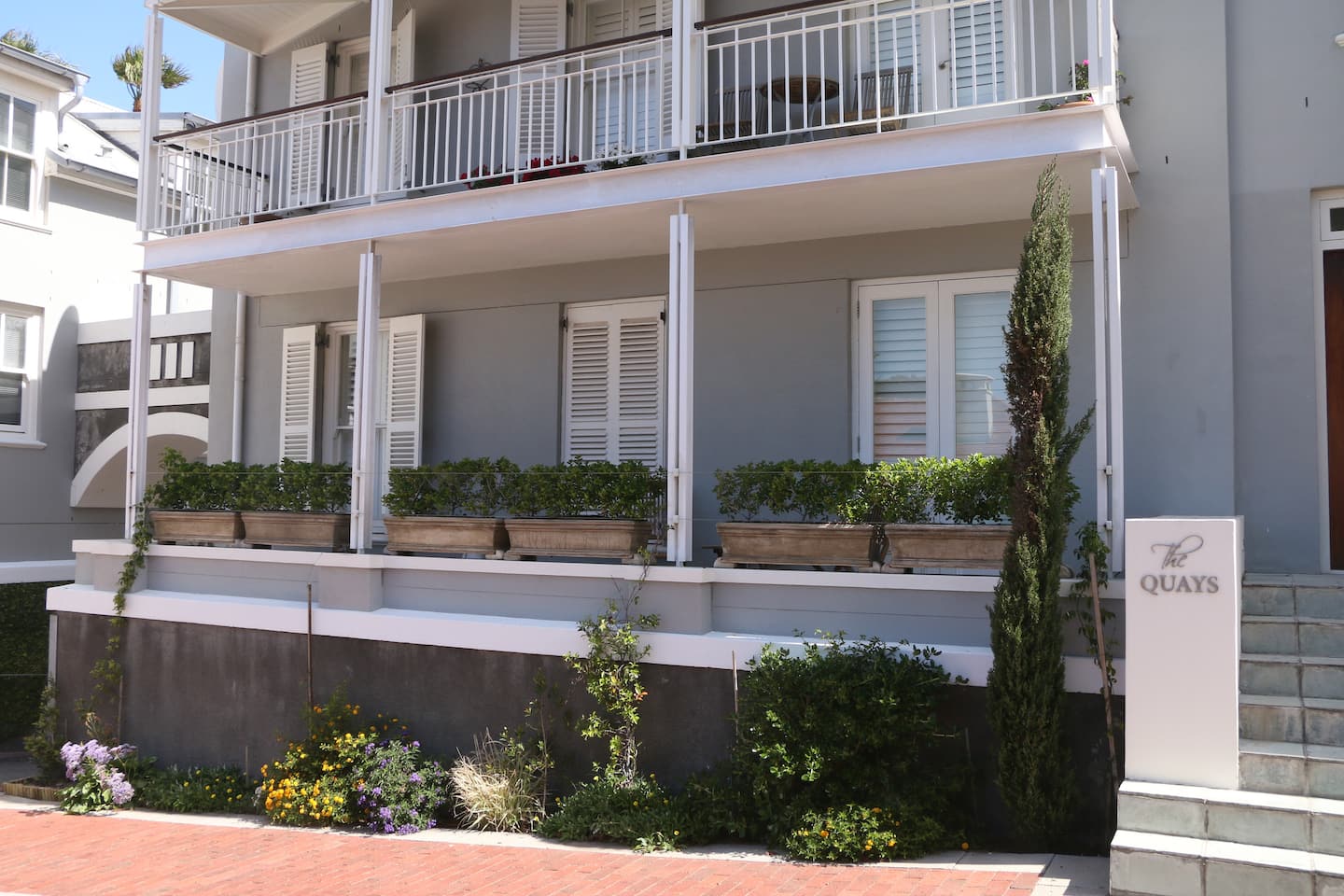 No. 2 The Quays, the building that houses The Majestic Apartment in Kalk Bay
